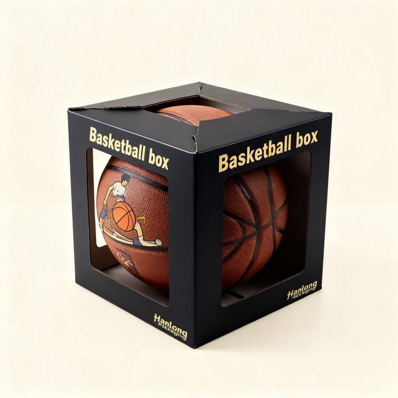 Customized logo Corrugated Cardboard Paper Box Soy Ink Football Rugby Basketball Packaging Box Eco Friendly Ball Shipping Box - Image 4