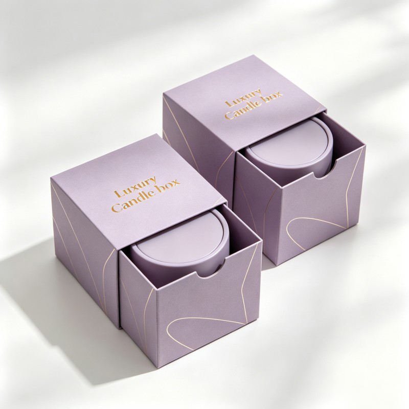 Wholesale Premium Candle Box Customized Drawer Candle Packaging Gifts Presents Craft Drawer Box - Image 5