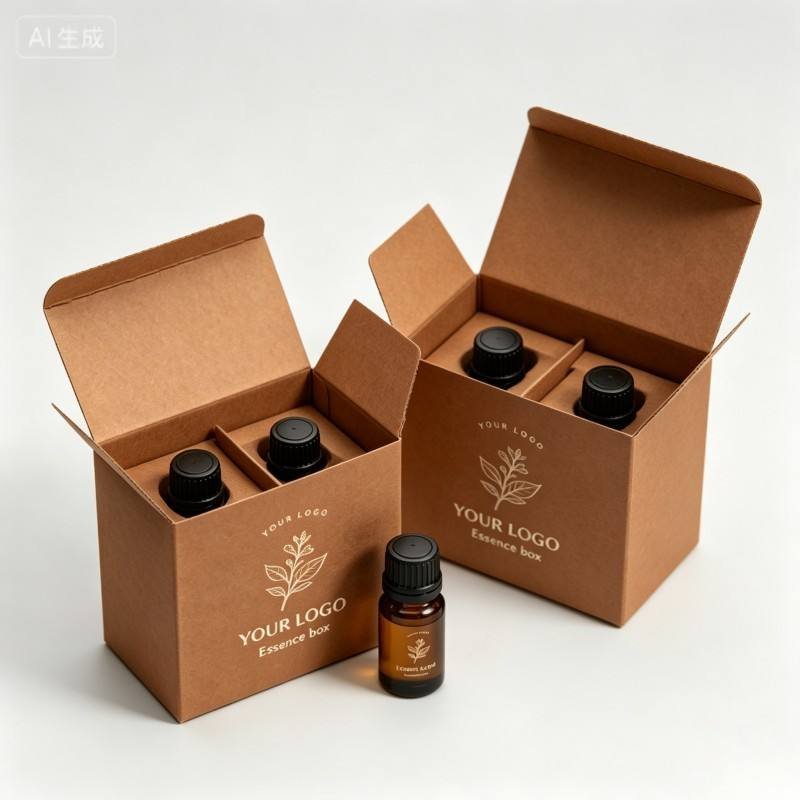Custom logo 3ml 10ml Vial Peptide Box Paper Cardboard Cosmetic Peptide Vial Essentialoil Paper Box Packaging with Paper Insert