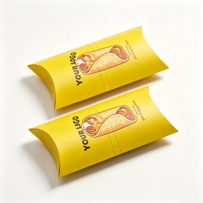 Wholesale Food Grade Shawarma Box Hot Sale Biodegradable Burrito Packaging Box Digital Printing Grill Pie Packaging Box