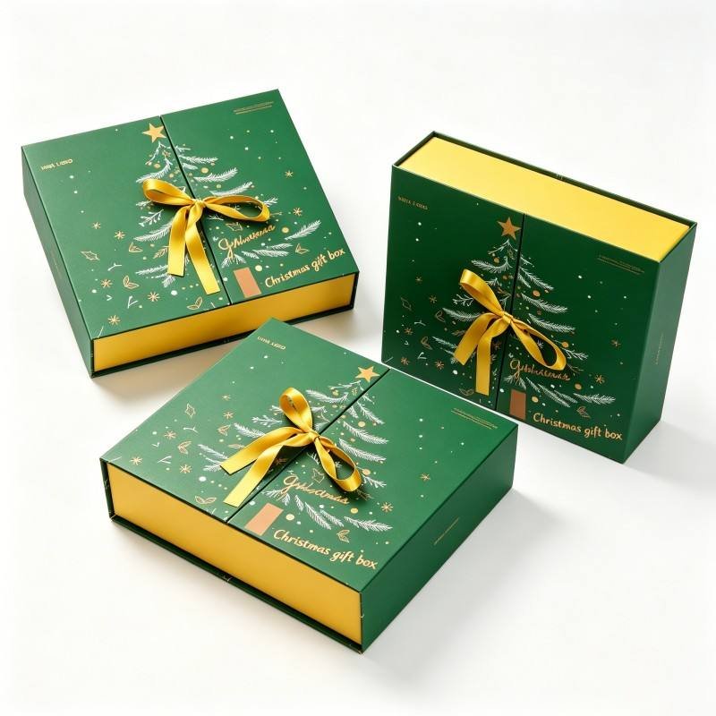 Wholesale Soy Ink Magnetic Rigid Gift Boxes Luxury Advent Calendar Box Hot Sale High Quality Christmas Gift Packaging Box
