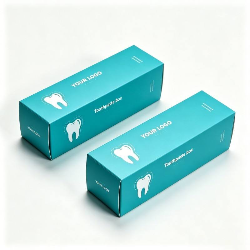 Wholesale Custom White Card Carton Packaging Toothpaste Paper Box  Waterproof Custom Toothpaste Paper Packaging Box