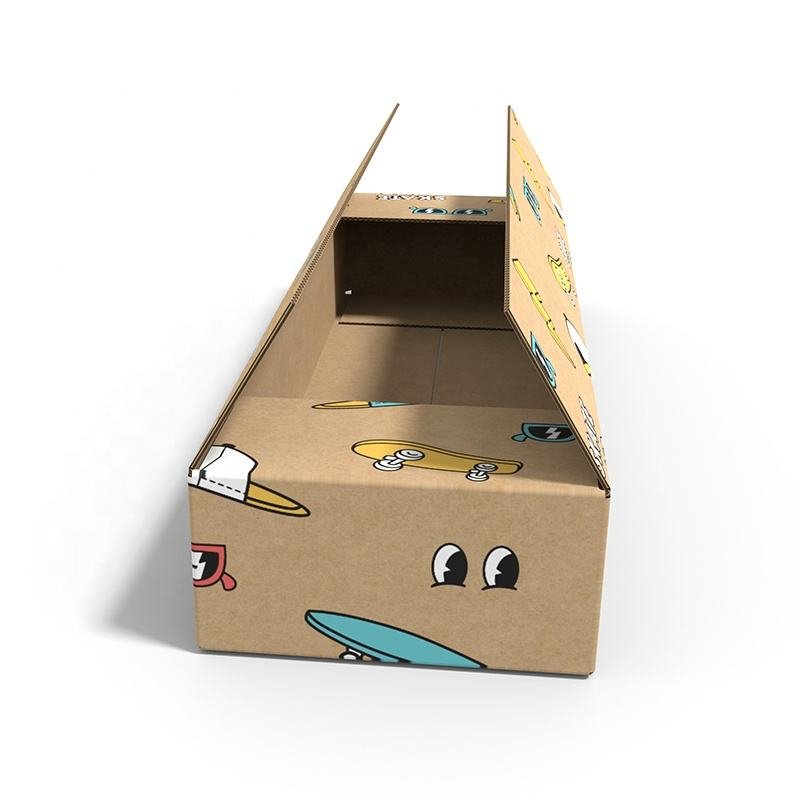 High Quality Kraft Paper Skateboard Corrugated Paper Packaging Box Cardboard Shipping Gift Skateboard Box Gift Box Wholesale - Image 6