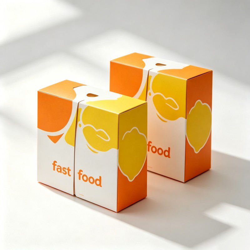 Wholesale Customized Food Box Snacks Cookies Paper Box Gate Open Bakery Snacks Packing Box - Image 3