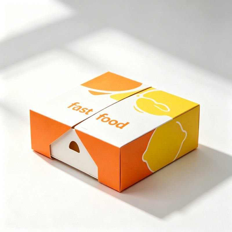 Wholesale Customized Food Box Snacks Cookies Paper Box Gate Open Bakery Snacks Packing Box - Image 4