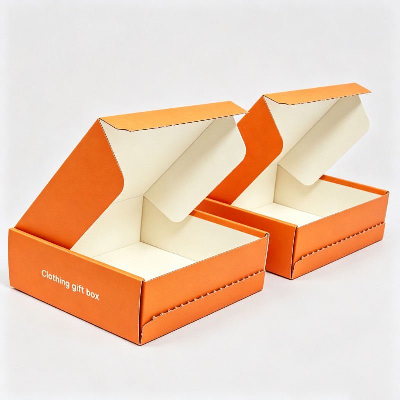 Wholesale Manufacture Custom Corrugated Paper Boxes for Clothes Durable Clothing Package Garments Shoes Package Socks Box