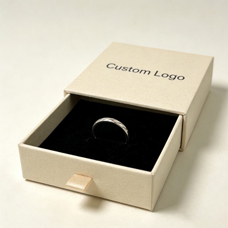 Wholesale Luxury Fashion Box for Rings Drawer Jewelry Paper Box Customized  Jewelry Gift Box Earrings Rings Box
