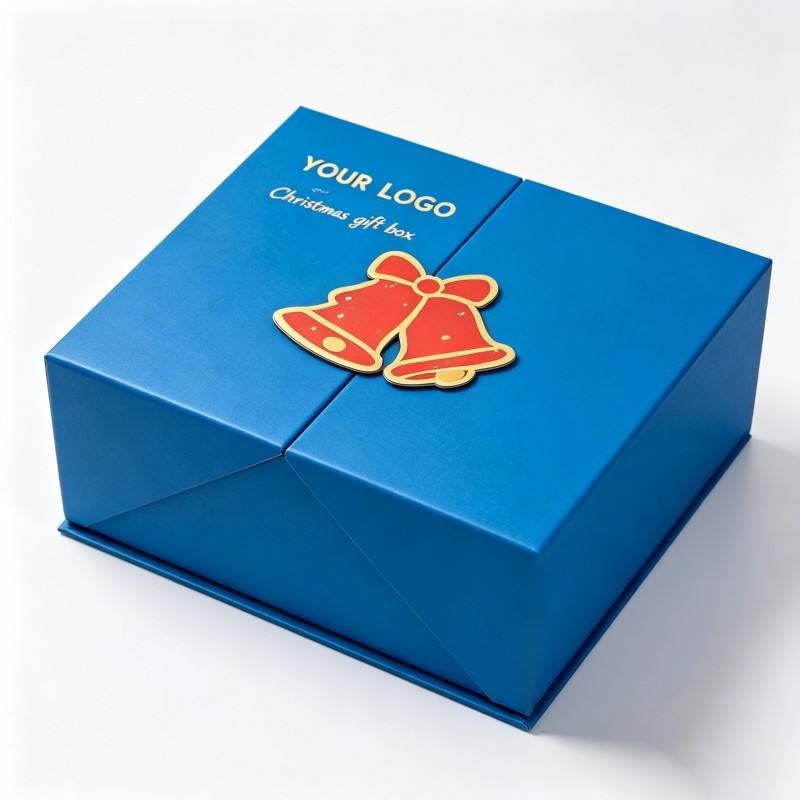 Customized Logo Christmas Packaging With Logo High Quality Christmas Packaging Box Soy Ink Hot Stamping Christmas Gift Box - Image 6