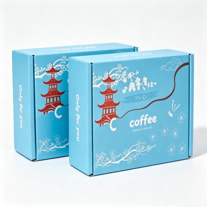 Wholesale Corrugated Coffee Bag Airplane Box Food Coffee Mailer Box  Printed logo Shipping Carton for Nuts
