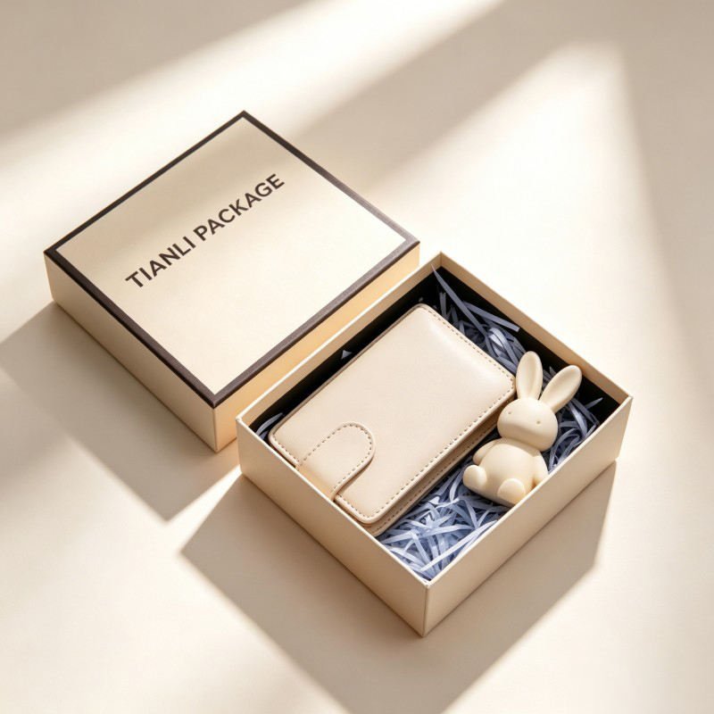Wholesale Premium Gift Packaging Box Wallet Rigid Box Hard Gift Customized Box for Wallet - Image 6