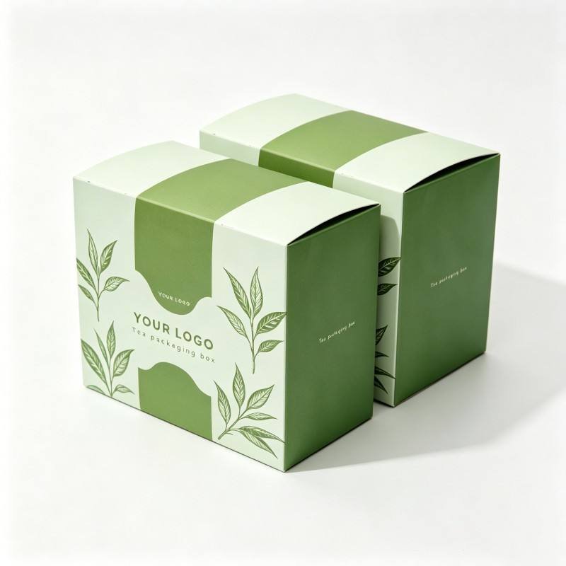 Eco-friendly OEM Kraft tea Package Box Recyclable Foldable Cardboard Packaging for Tea Bag Retail Sale - Image 3