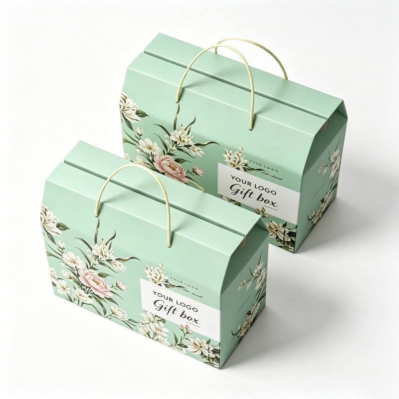 Manufacturer Fancy Custom Gift Paper Boxes for Wedding with Handle Luxury Design Rigid Gift Box - Image 4