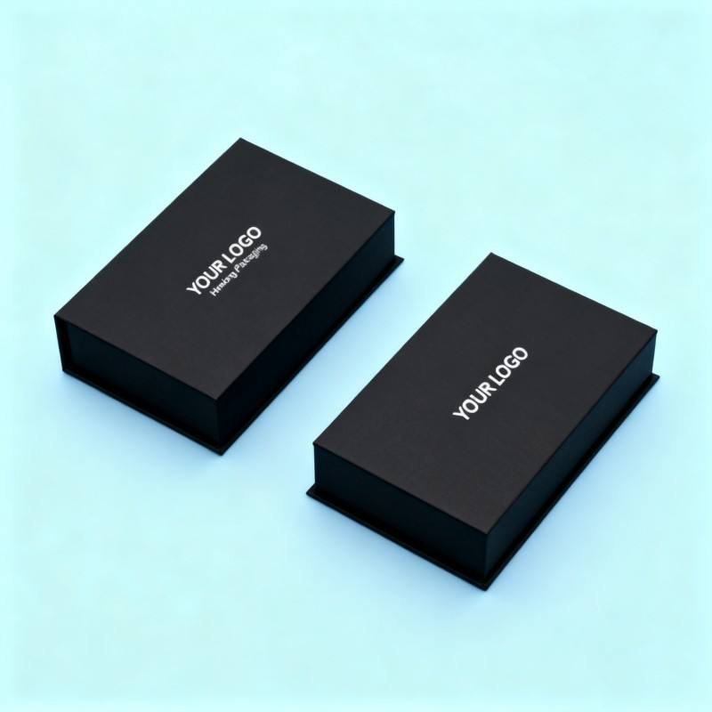 Customized High-end Magnetic Packaging Box Black Matt Cardboard Gift Box Recyclable Cosmetics Face Cream Paper Box with Foam - Image 4