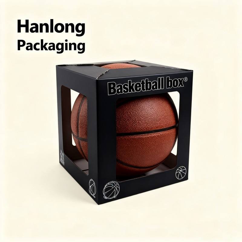 Customized logo Corrugated Cardboard Paper Box Soy Ink Football Rugby Basketball Packaging Box Eco Friendly Ball Shipping Box - Image 5