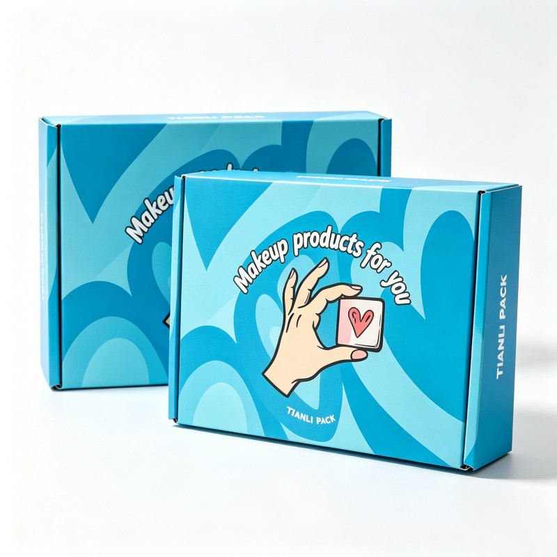 Wholesale Cosmetic Corrugated Packaging for Shipping Transportation Lotion Face Mask Box with logo Skin Care Package Mailer Box - Image 3
