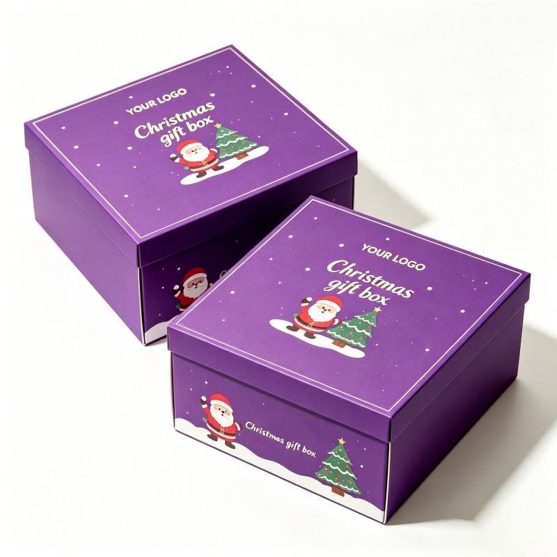Wholesale Soy Ink Christmas Gift Packaging Mailer Box High Quality Custom Christmas Gift Packaging Box Luxury Gift Box - Image 5