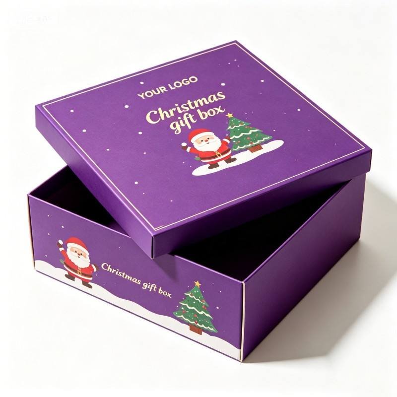 Wholesale Soy Ink Christmas Gift Packaging Mailer Box High Quality Custom Christmas Gift Packaging Box Luxury Gift Box - Image 6