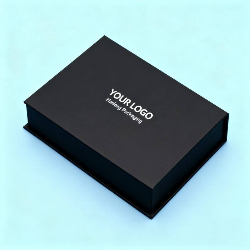 Customized High-end Magnetic Packaging Box Black Matt Cardboard Gift Box Recyclable Cosmetics Face Cream Paper Box with Foam - Image 3