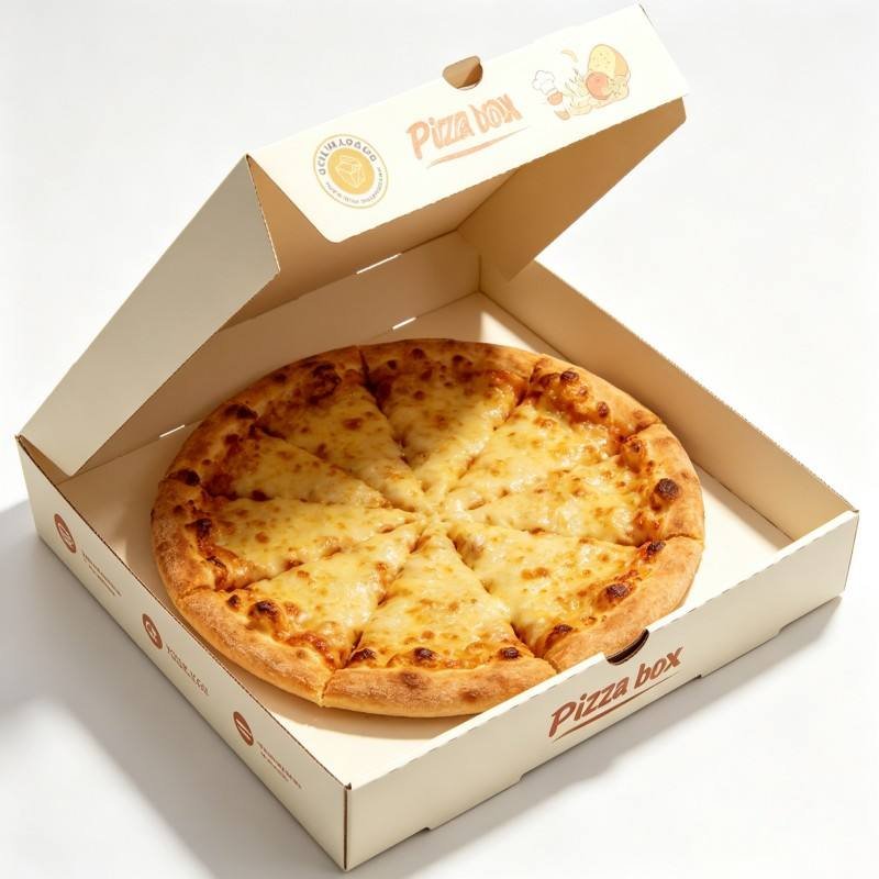 Biodegradable Hot Sale 10/12/14/16/20 Inch Pizza Boxes Square Recyclable Material Food Grade Fast Food Kraft Square Pizza Box