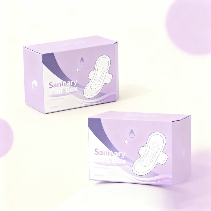 Wholesale Personal Care Box Packaging High Quality Nursing Gel Tampon Packaging Box Soy Ink Paper Box for Sanitary Pad Tampon - Image 6