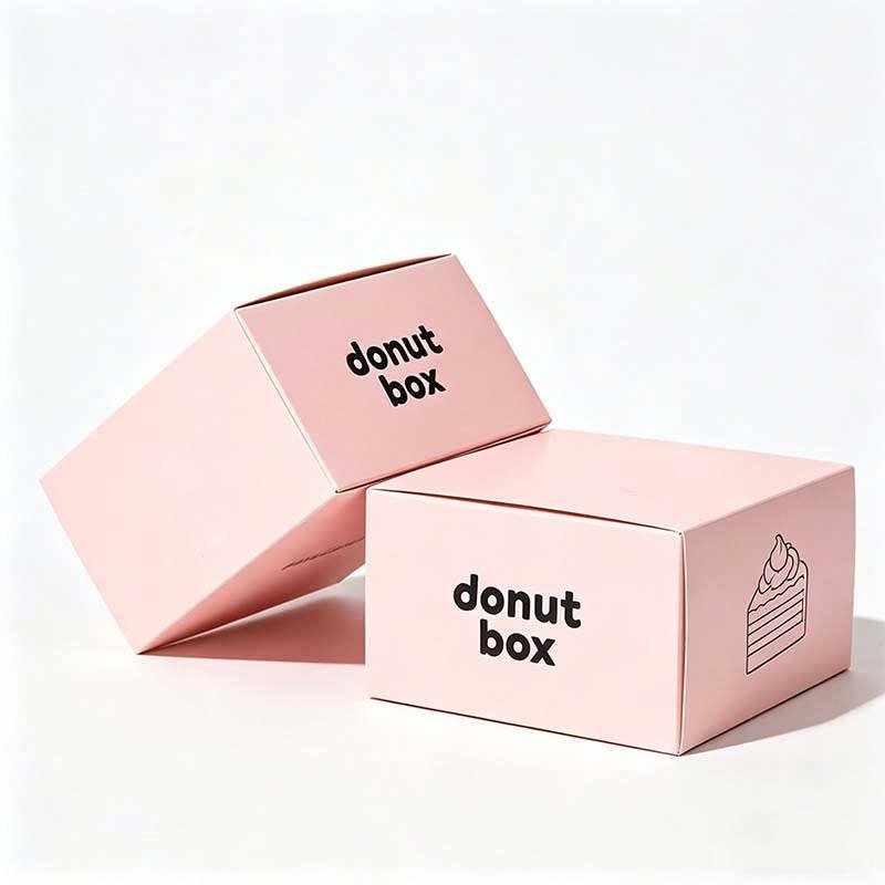 Biodegradable Food Packaging Paper Cake Boxes Recyclable Doughnuts Cakes Cookies Bread Cake Packaging for Gift - Image 4