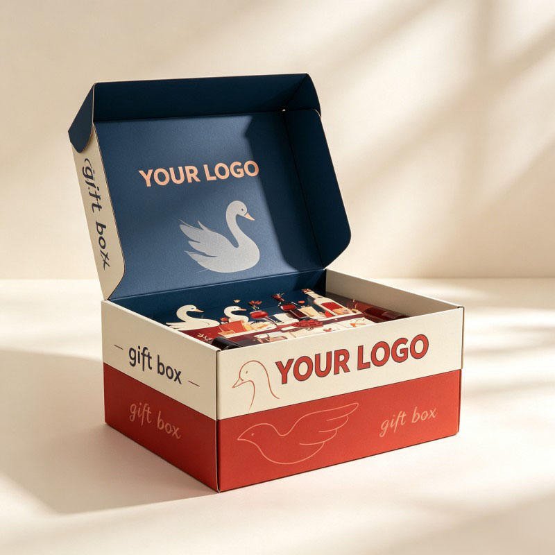 Customized logo Birthday Gift Paper Box Moq Lcorrugated Shipping Box Eco Friendly Foldable Cup Candle Packaging Mail Box - Image 6