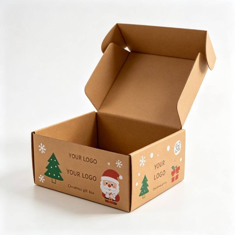 Customized Logo Festive Christmas Gift Packaging Box Eco Friendly Christmas Gift Box Soy Ink High Quality Gift Box - Image 6