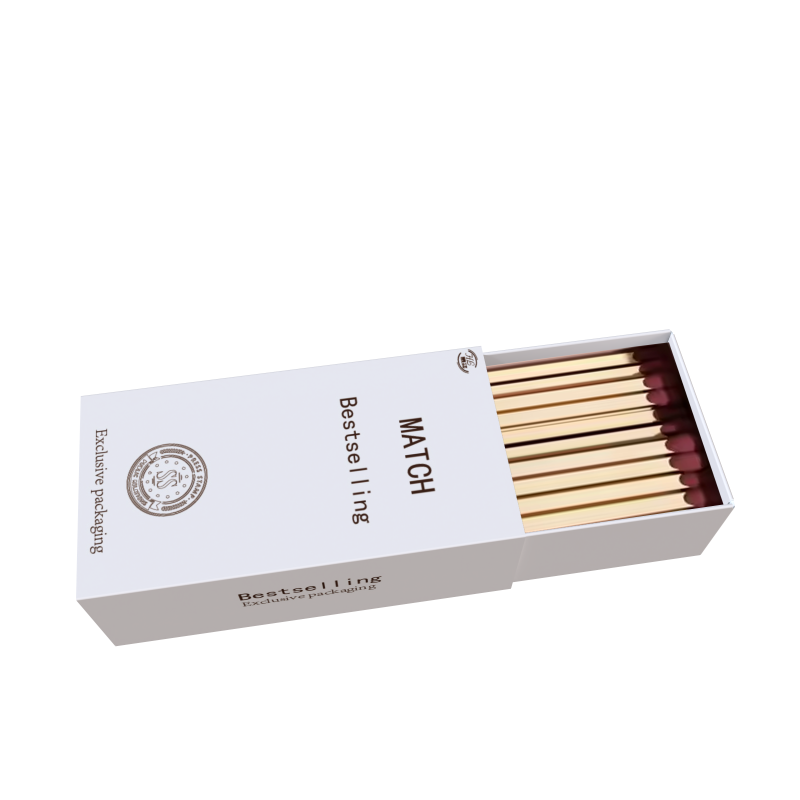 Recyclable Match Drawer Gift Packaging Boxes Flexography Cardboard Candle Match Craft Packaging Paper Boxes