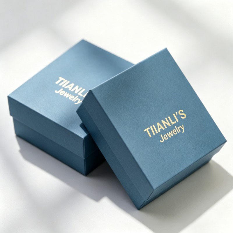 Wholesale Jewelry Gift Box Customized Rigid Cardboard Packaging Jewelry with Lining Rings and Earrings Gifts Lid and Base Box - Image 2