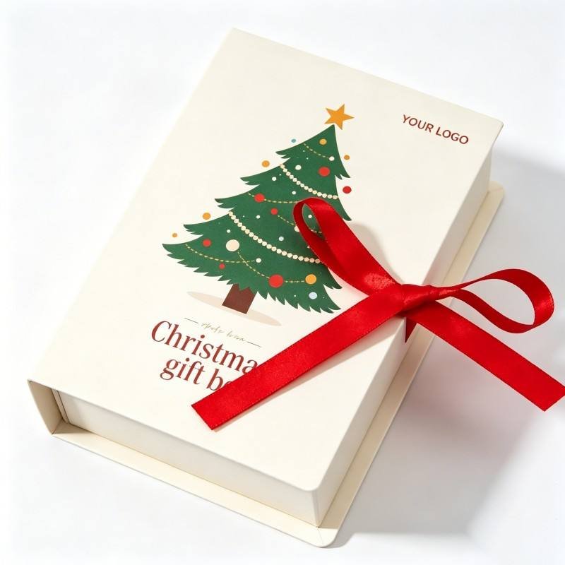 Customized Paper Box Luxury Christmas Gift Box Magnetic Closure Packaging Box for Holiday Presents Premium Cardboard Gift Case