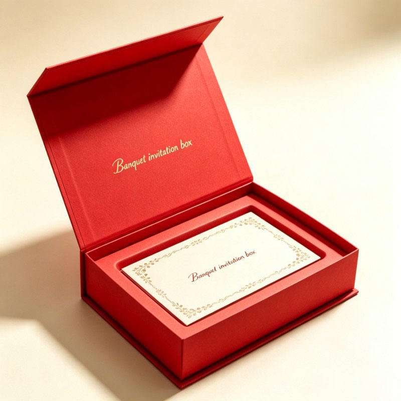 Wholesale High-end Custom Luxury Business Card Box with Magnet Magnetic Wedding Invitation Card Box Vip Card Box