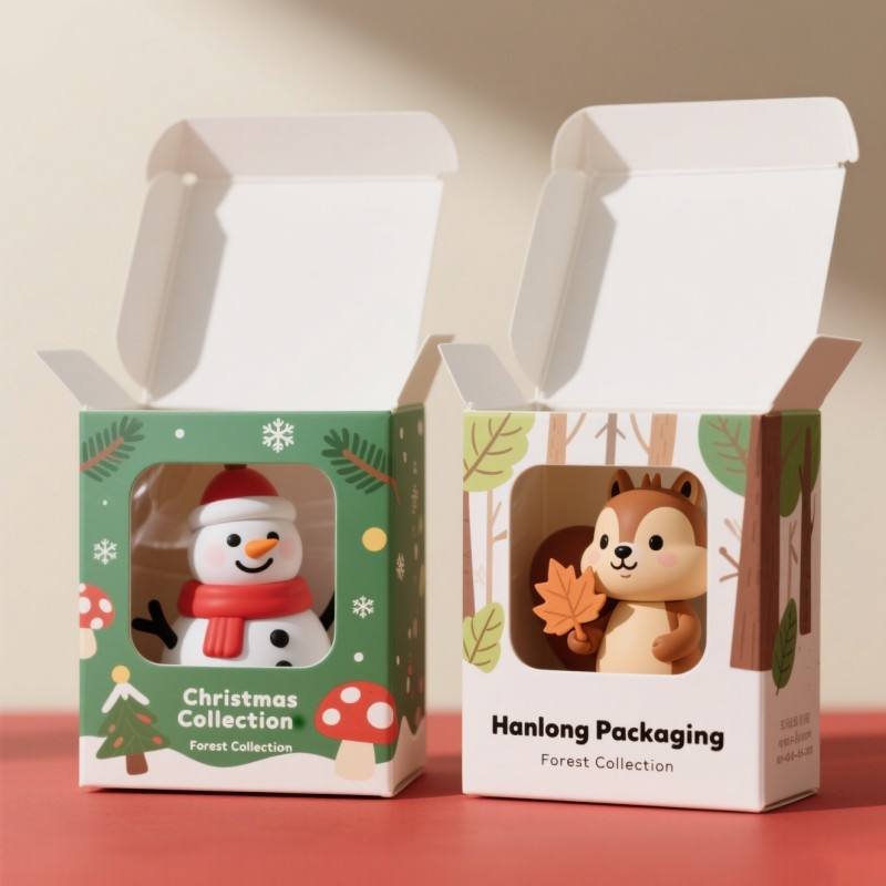 Customized Recyclable Children's Squeezing Character Display Box Plush Toy Gift Box Foldable Corrugated Paper Gift Package Box - Image 6