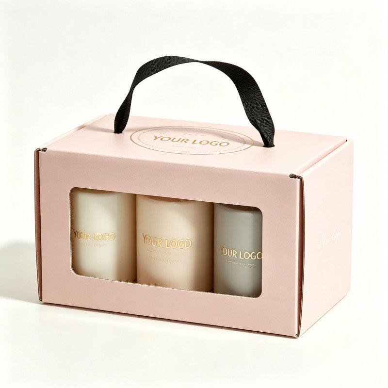 Custom Design Mix  scented candle package box with transparent window recyclable material candle tin box for gift