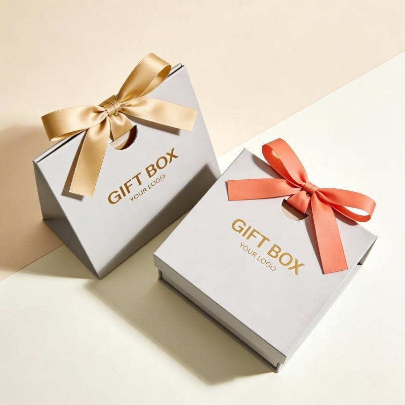 Customized Luxury Small Boutique Paper Bag Hot Stamping logo Gift Package Bag Eco-friendly Jewelry Paper Bag with Ribbon Handle - Image 3