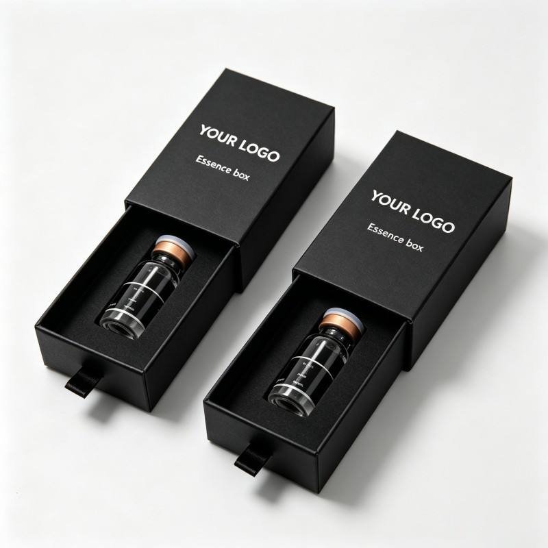 Luxury Packaging for 2ml 3ml Vial Label Pull Tab Box Emballage Peptide Supplements Paper Peptide Vial Drawer Boxes With Insert