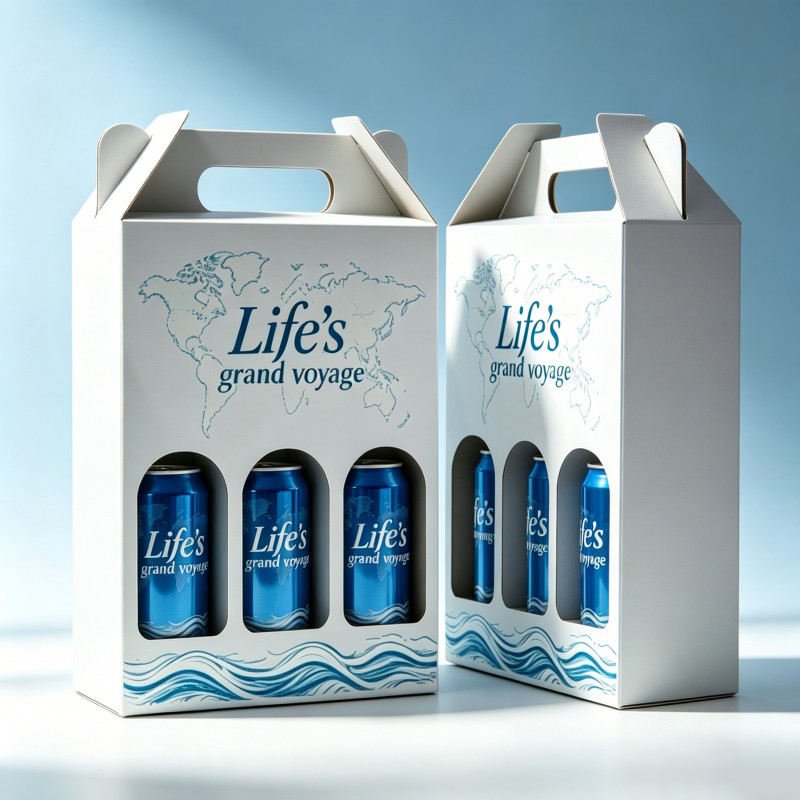 Wholesale Beer Beverage Shipping Boxes Customized Corrugated Wine Bottle Display Box High Walls Gift Boxes for Drinks - Image 3