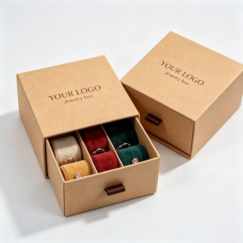 Eco-friendly Classic  Art Custom Jewelry Box Best Price Cardboard  Bracelet Pendant Earring Ring Necklace Box for Gift