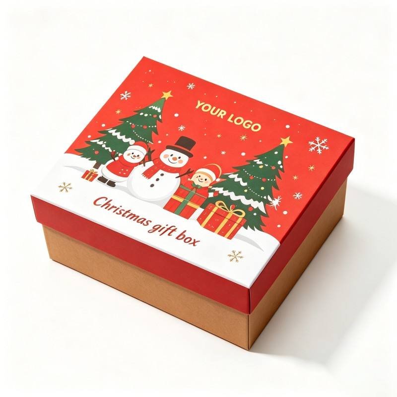 Custom Printing Logo Christmas Valentines Day Box Digital Printing Christmas Gift Packaging Box Wholesale Christmas Gift Box - Image 4