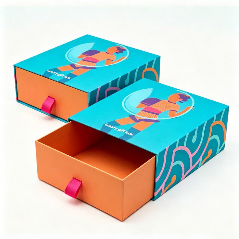 Wholesale Sliding Jewelry Drawer Box Customized Watches Boxes Necklace Jewelry  Gift Box
