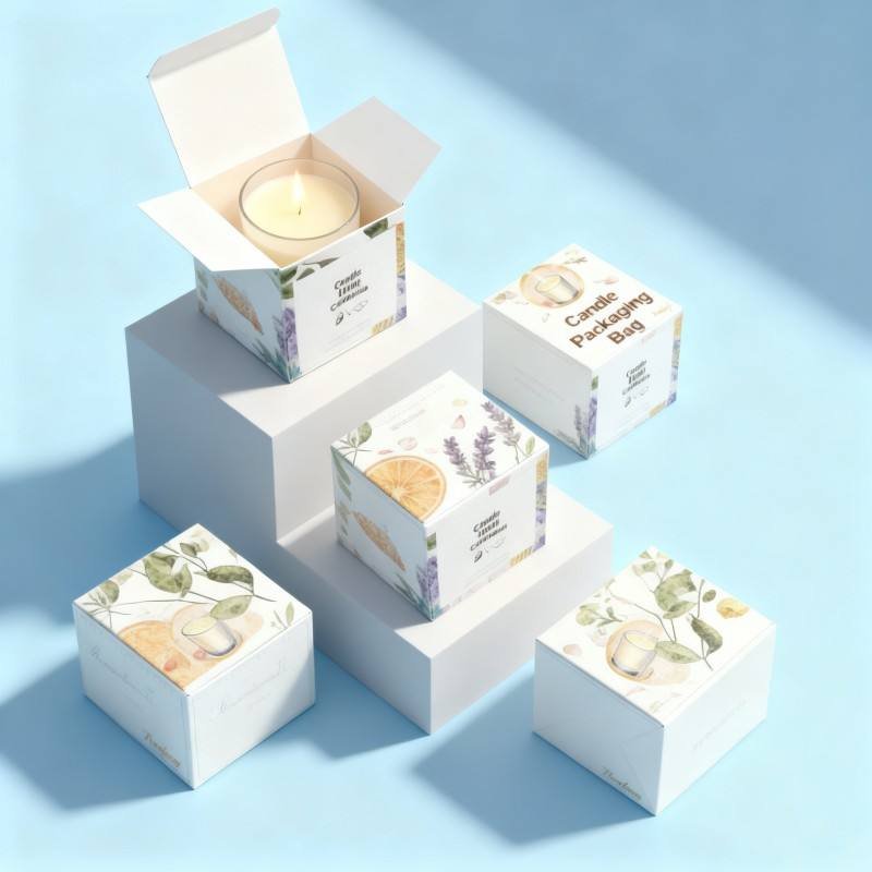 Customized Design Elegant Cardboard Box Recyclable Aromatherapy Supplies Gift Box Eco Friendly Candle Storage Paper Box - Image 6