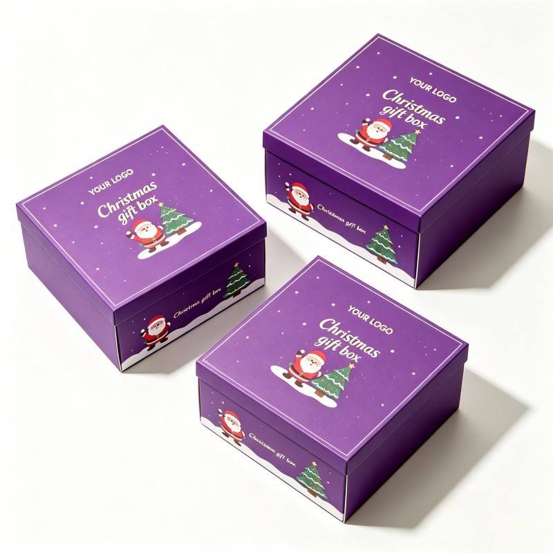 Wholesale Soy Ink Christmas Gift Packaging Mailer Box High Quality Custom Christmas Gift Packaging Box Luxury Gift Box - Image 3