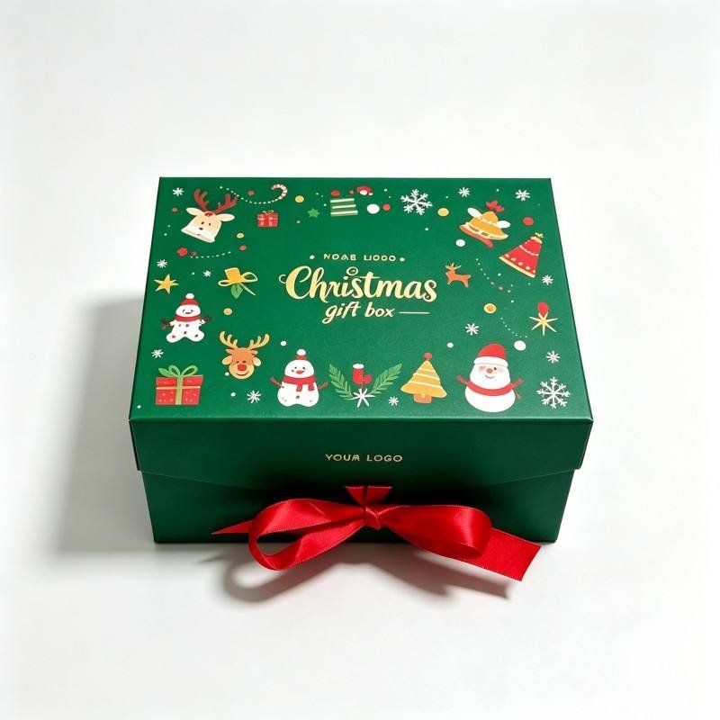 Hot Sale Custom Printing Logo Christmas Santa Holiday Magnetic Gift Box Wholesale Christmas Gift Box Digital Printing Gift Box - Image 5