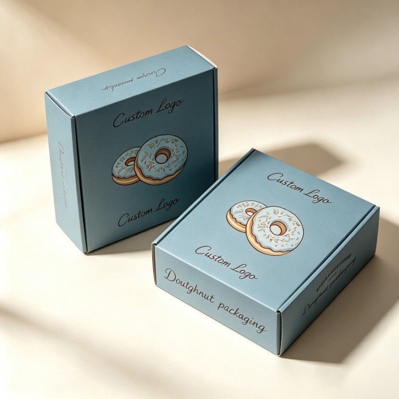 Wholesale Food Folding Donuts Paper Box Cookies Bakery Paper Box Packaging for Cakes Donuts Cookies Brownies Shipping Boxes - Image 3