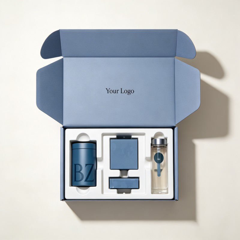 Wholesale Eco-Friendly Mailer Box for Gifts with Insert Tray Water Bottle Cup Shipping Box Tea Jar Shipping Box - Image 6