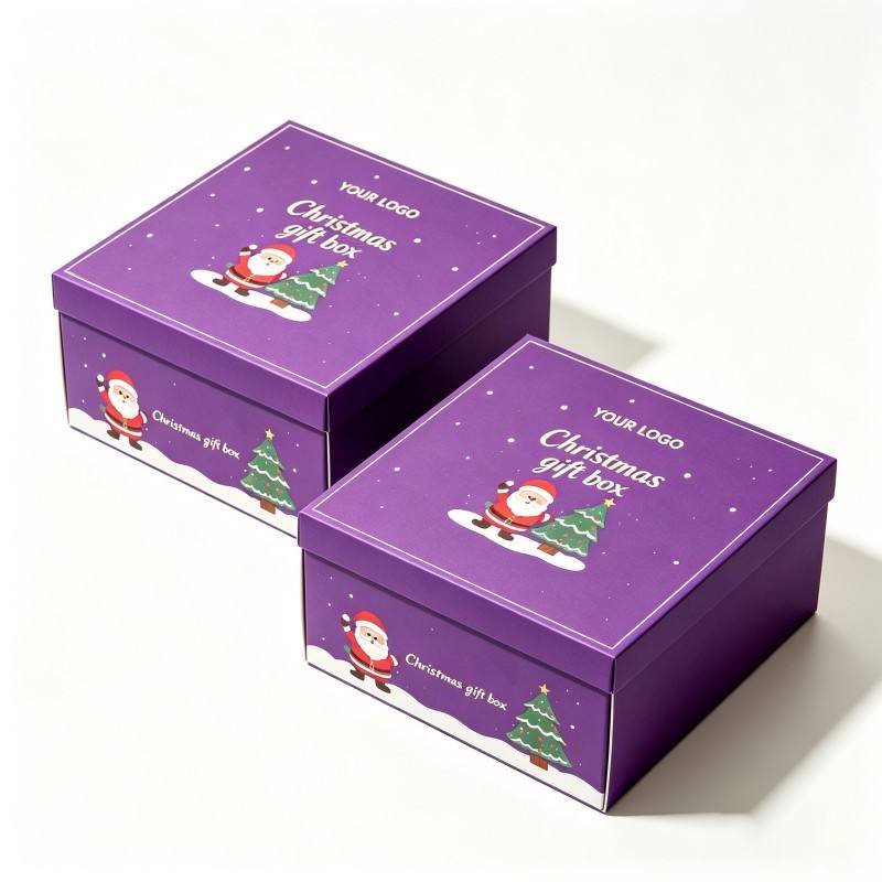 Wholesale Soy Ink Christmas Gift Packaging Mailer Box High Quality Custom Christmas Gift Packaging Box Luxury Gift Box - Image 4