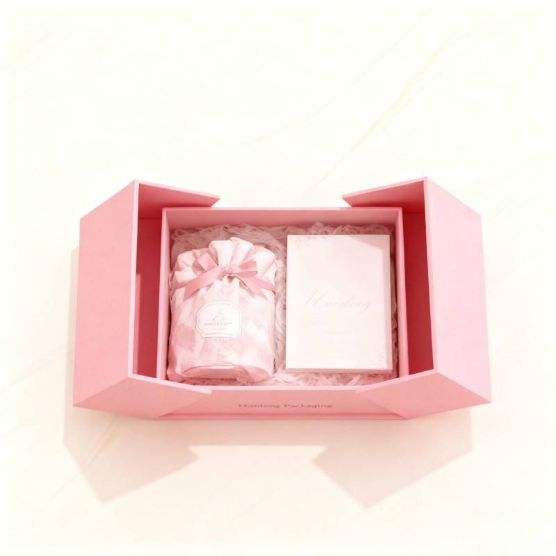 Wholesale Luxury Wedding Gift Box Eco Friendly Cosmetic Packaging Box with Logo Cosmetic Products Gift Box Soy Ink Biodegradable