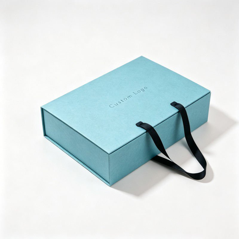 Wholesale  Magnetic Luxury Boxes Perfume High End Takeaway Box with Handle  Transportation Cases Garments Box