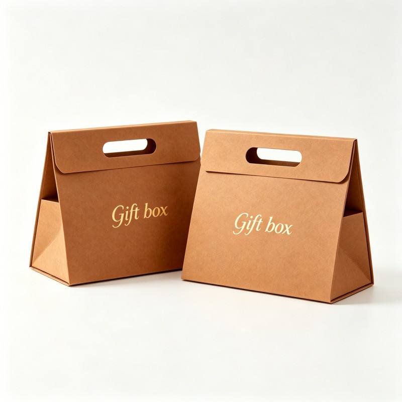Environmentally Friendly Custom logo Kraft Paper Bag Foldable Exquisite Jewelry Paper Bag High-end Brand Cardboard Shopping Bag - Image 4