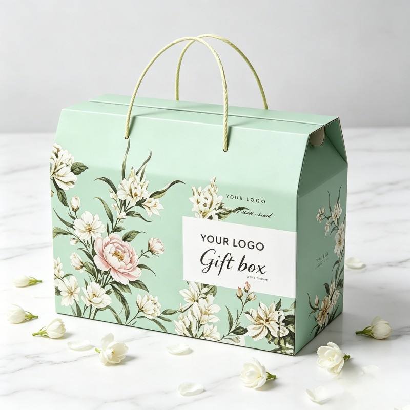 Manufacturer Fancy Custom Gift Paper Boxes for Wedding with Handle Luxury Design Rigid Gift Box - Image 6