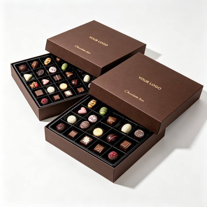 Wholesale Custom 24-Day Chocolate Advent Calendar Box Luxury Chocolate Truffle Box Small Chocolate Gift Set